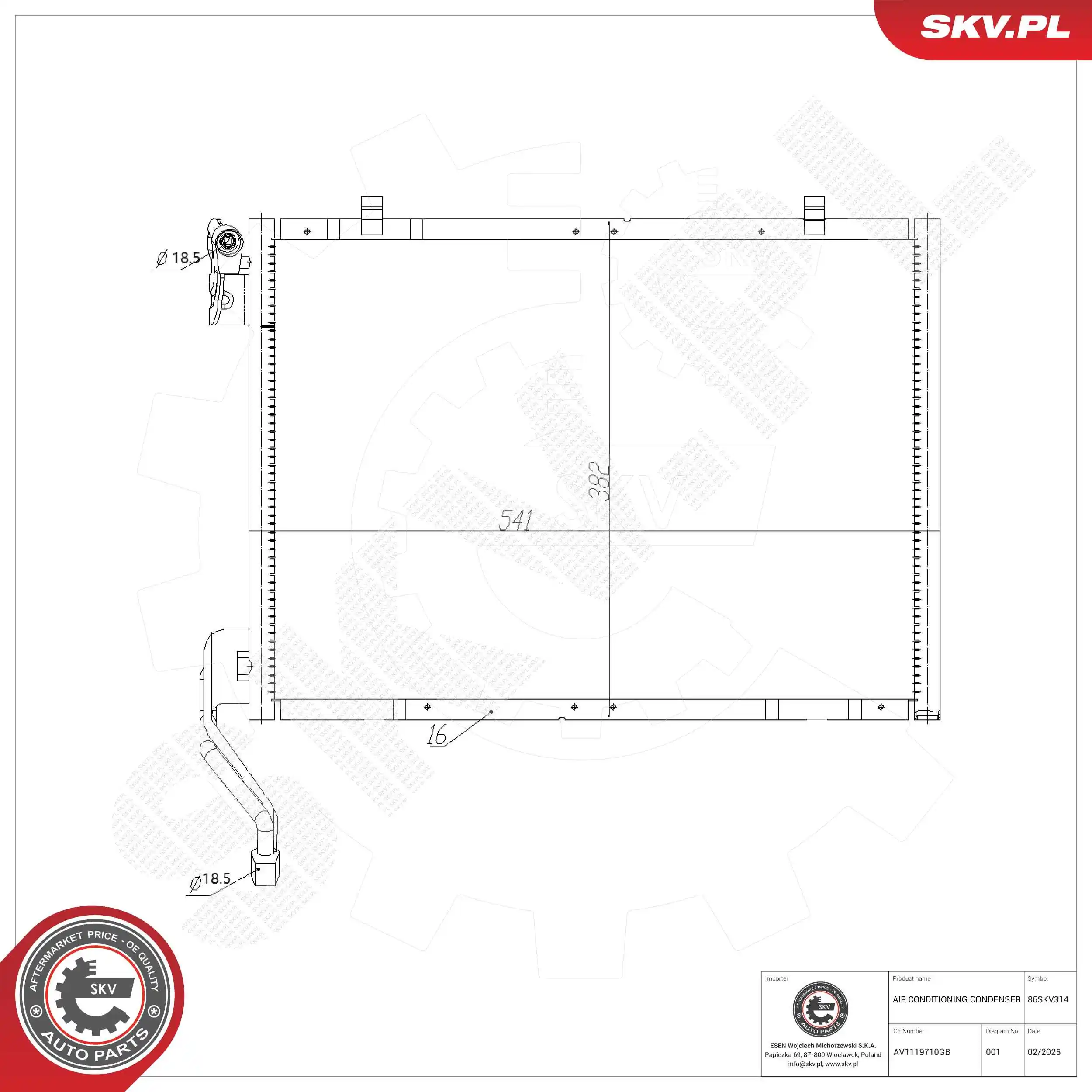 Condenser, air conditioning